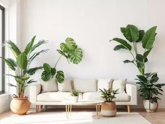 Biophilic design w domu: jak łączyć palmy, monstery i fikusy z nowoczesnym wystrojem