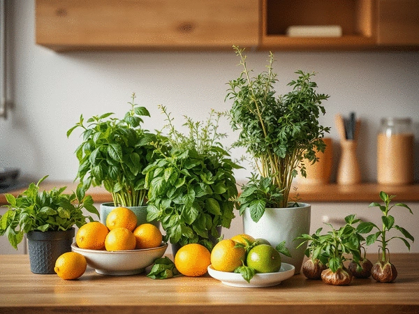Rośliny w kuchni: funkcjonalna dekoracja