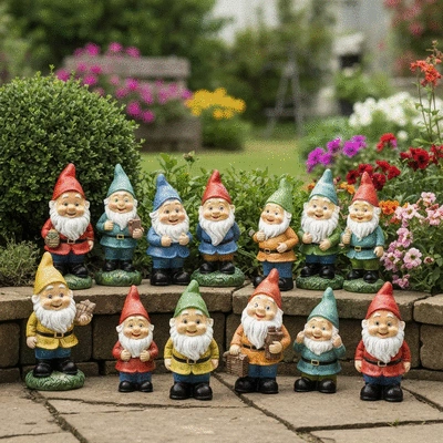 Różne rodzaje nawozów do roślin, butelki i granulki, na drewnianym stole w ogrodzie