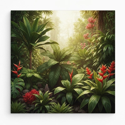 Różne egzotyczne rośliny doniczkowe ustawione w sklepie